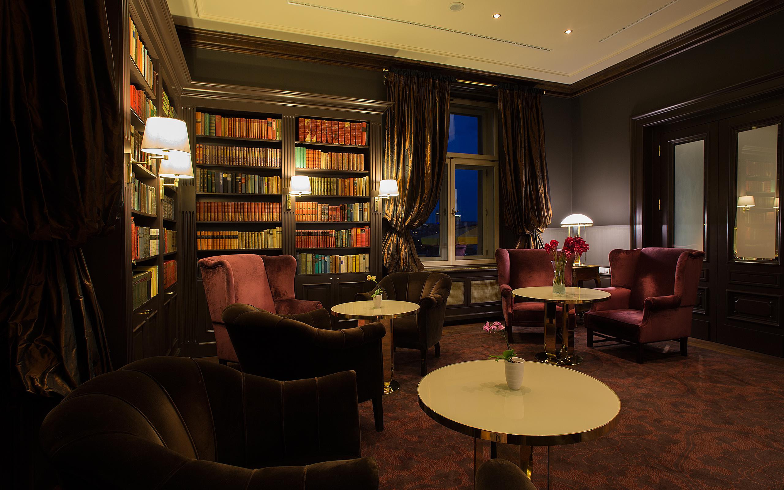 Le Palais Art Hotel Praha Bagian luar foto Library
