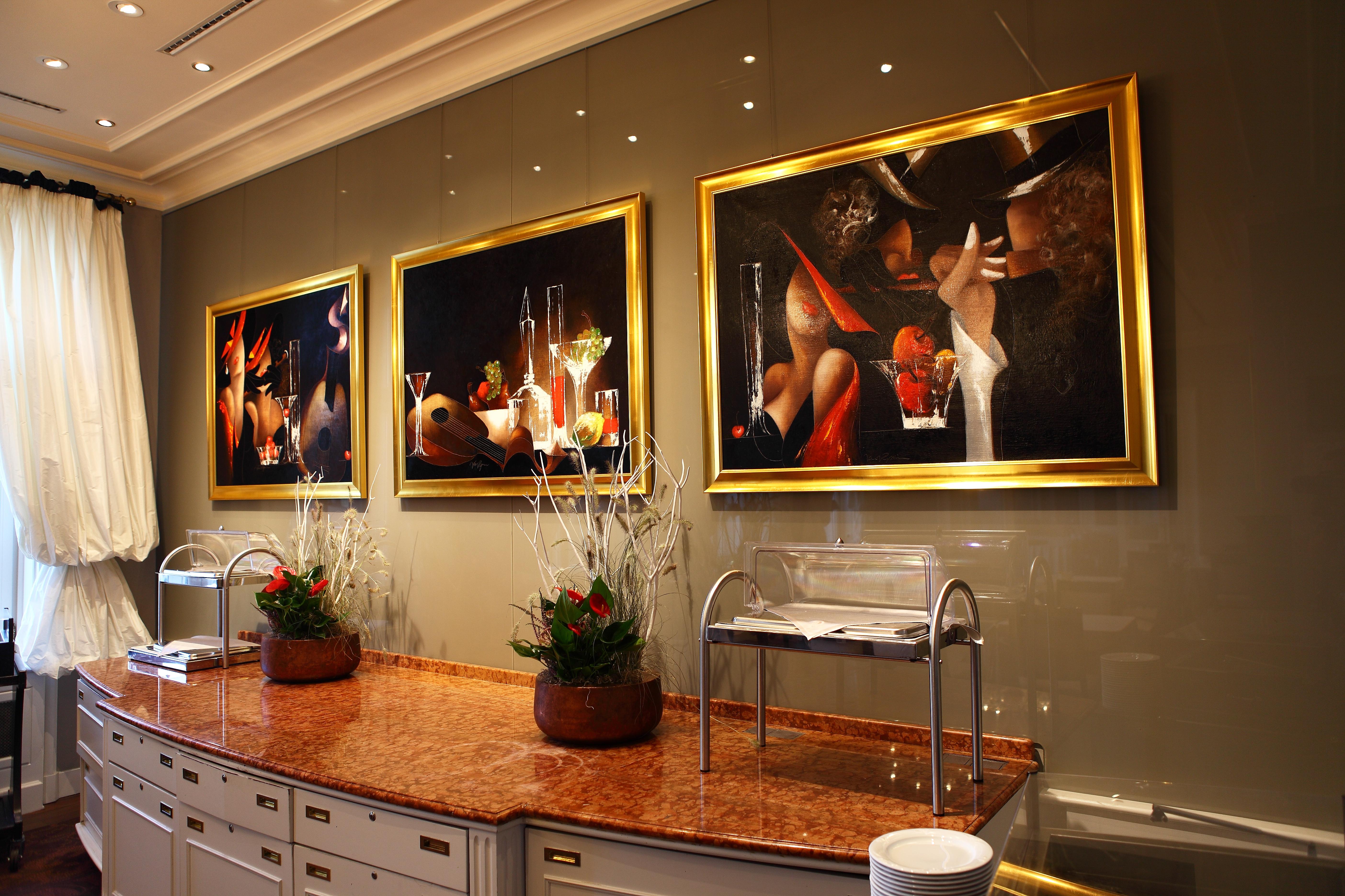 Le Palais Art Hotel Praha Bagian luar foto A selection of paintings by the artist